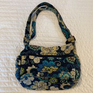 Vera Bradley blue print purse with adjustable length strap